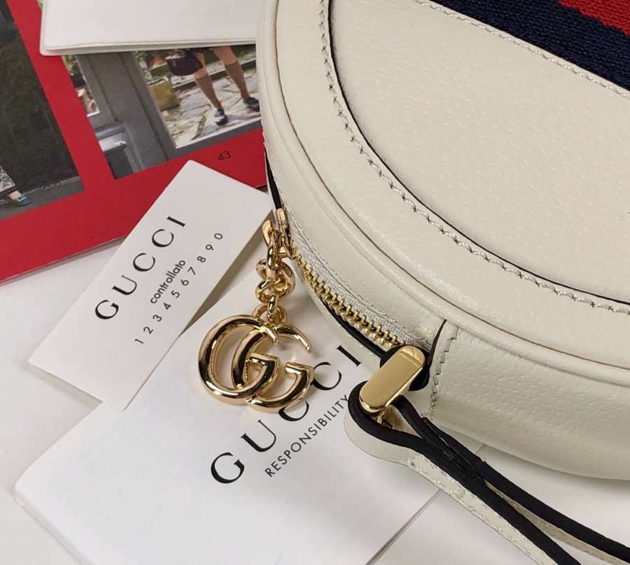 2019 new arrival Gucci bag 574841 white - Click Image to Close